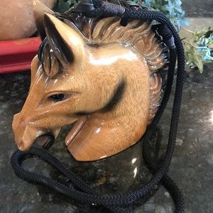 Timmy Woods wooden horse purse